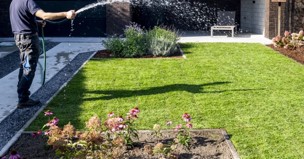 Beregening van gazon en border Thumb